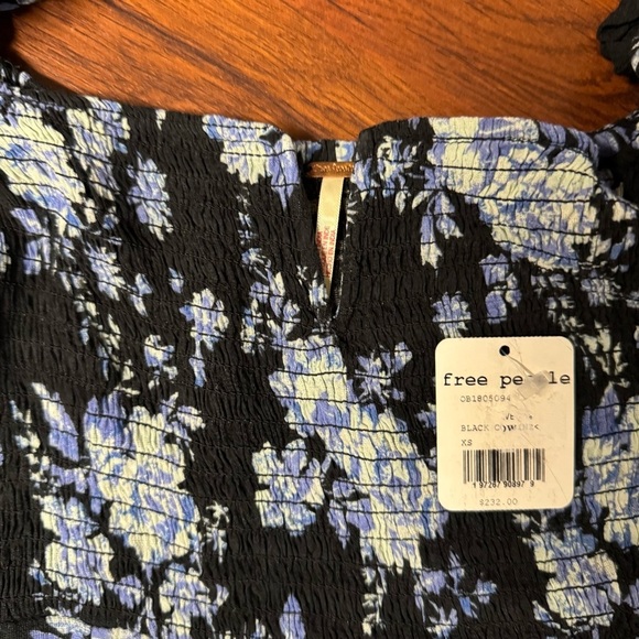 Free People Jaymes Floral Print Midi Long Sleeve Dress - Picture 13 of 13